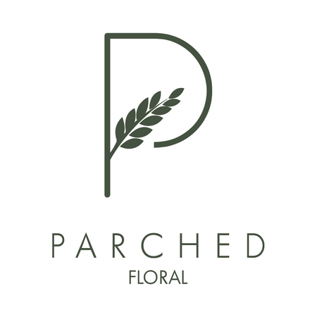 Parched Floral logo, bouquet preservation and flower pressing