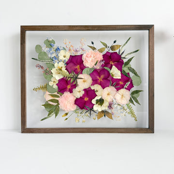 16x20" FLOAT FRAME - Wedding Flower Preservation (deposit only)
