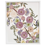 Preserve your bouquet by creating a pressed flower display